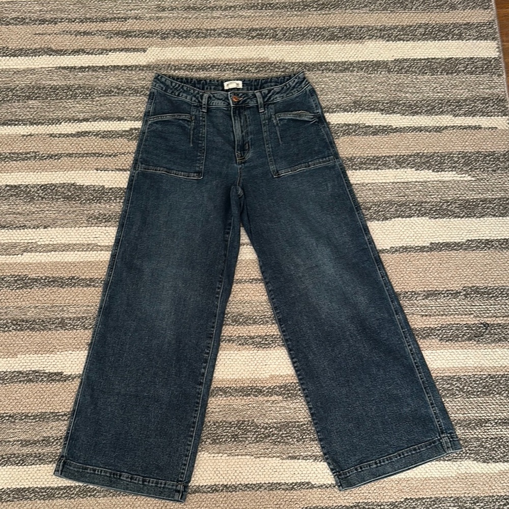 Maurice Women's Blue Wide-Leg Jeans